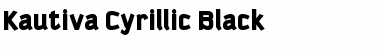 Kautiva Cyrillic Black Regular Font