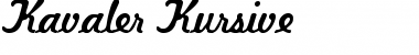 Kavaler Kursive Font