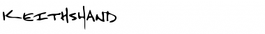 KeithsHand Regular Font KeithsHand Regular Font
