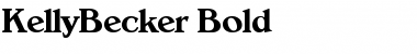 KellyBecker Bold Font