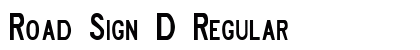 Road Sign D Regular preview