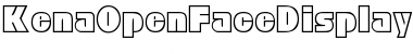 KenaOpenFaceDisplaySSK Regular Font