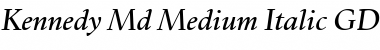 Kennedy Md GD Medium Italic Font