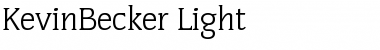 Download KevinBecker-Light Font