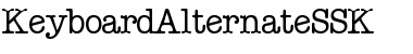 Download KeyboardAlternateSSK Font