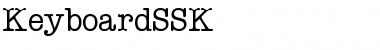 KeyboardSSK Regular Font