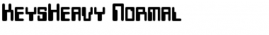 KeysHeavy Normal Font