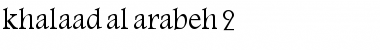 khalaad al-arabeh 2 khalaad al-arabeh 2 Font