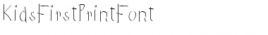 KidsFirstPrintFont Regular Font