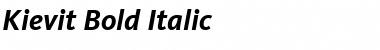 Kievit Italic Font