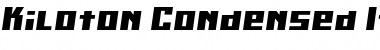 Download Kiloton Condensed Italic Font