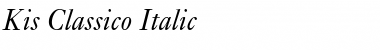 Kis Classico Italic Font