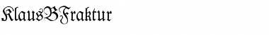 Download KlausBFraktur Font Download KlausBFraktur Font