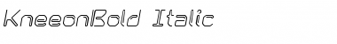 KneeonBold Italic Regular Font