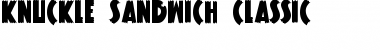 Knuckle Sandwich Classic Regular Font