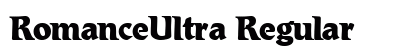 RomanceUltra Regular preview