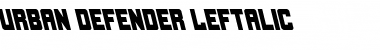 Download Urban Defender Leftalic Font