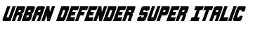 Download Urban Defender Super-Italic Font