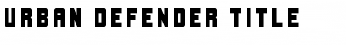 Download Urban Defender Title Font