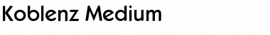 Koblenz-Medium Regular Font