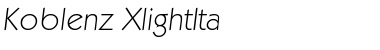 Download Koblenz-XlightIta Font