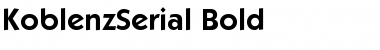 KoblenzSerial Bold Font