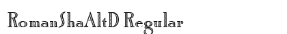 RomanShaAltD Regular preview