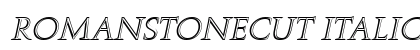 RomanStonecut Italic preview