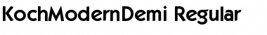 KochModernDemi Regular Font