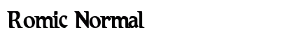 Romic Normal preview