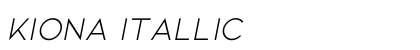 Kiona Itallic