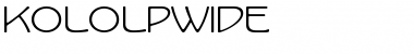 Download KoloLPWide Font Download KoloLPWide Font