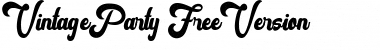 Download Vintage Party FreeVersion Font Download Vintage Party FreeVersion Font