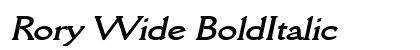 Rory Wide BoldItalic Preview