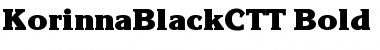 Download KorinnaBlackCTT Font