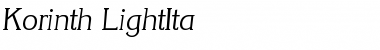 Korinth-LightIta Regular Font