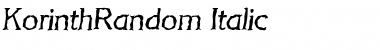 Download KorinthRandom Font Download KorinthRandom Font