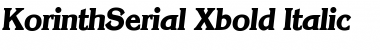 Download KorinthSerial-Xbold Font