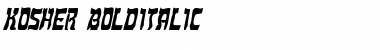 Kosher BoldItalic Font