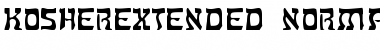 KosherExtended Normal Font