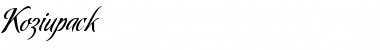 Download Koziupack Font Download Koziupack Font