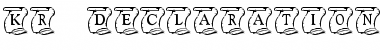 Download KR Declaration Font Download KR Declaration Font