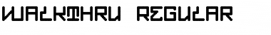 Walkthru Regular Font