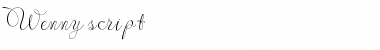 Wenny script Regular Font