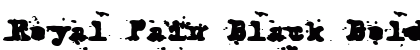 Royal Pain Black Bold preview