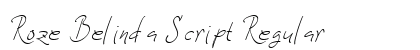 Roze Belinda Script Regular preview