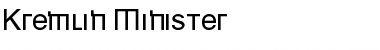 Download Kremlin Minister Font