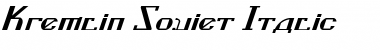 Download Kremlin Soviet Italic Font Download Kremlin Soviet Italic Font