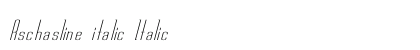 Rschasline italic Italic preview