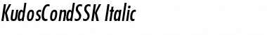 KudosCondSSK Italic Font